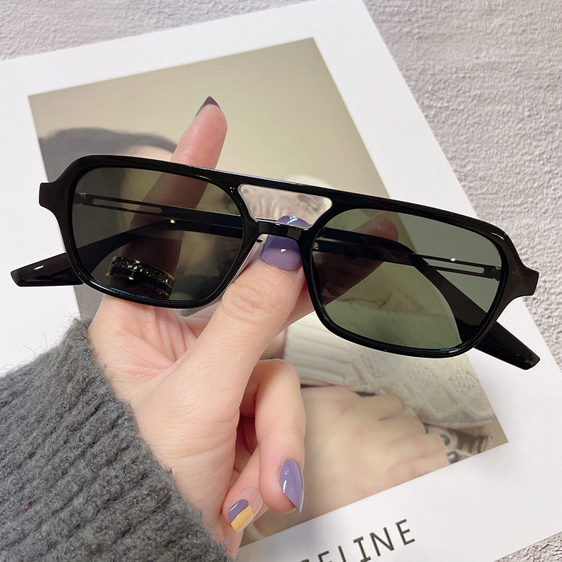 Wholesale New Flat Double Bridge PC Sunglasses